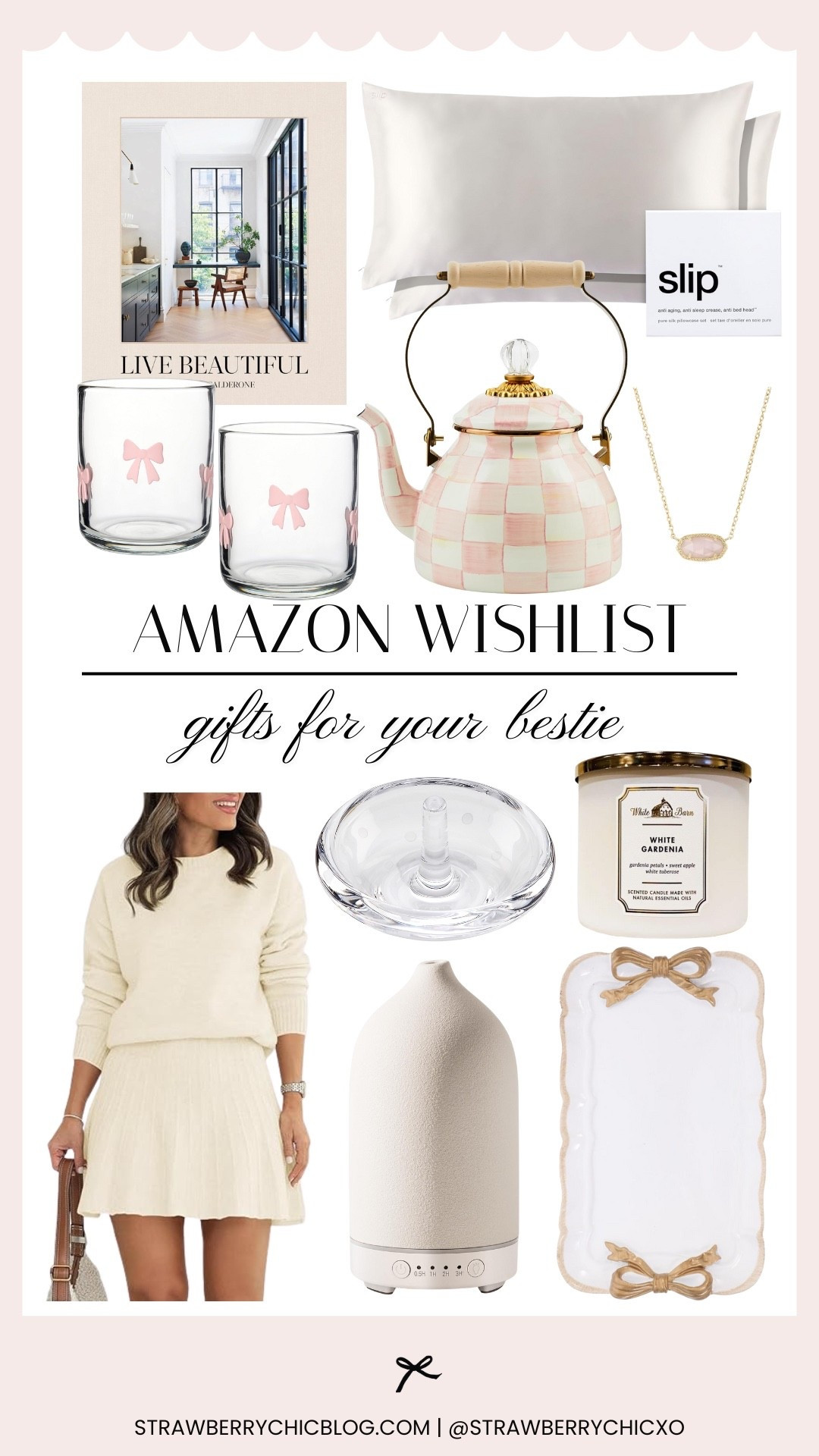 Check out my favorite gift ideas for your bestie! I rounded up all the cute Amazon finds she’ll actually use and love, from little luxuries to items she'll use on a daily basis. I added the checkered tea kettle, slip pillow case, and Kendra Scott necklace. 

#LTKGiftGuide #LTKHoliday #LTKFindsUnder100