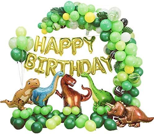 Dinosaur Balloons Garland Kit for Birthdays, Baby Showers, and More! Comes with T Rex, Velocirapt... | Amazon (US)
