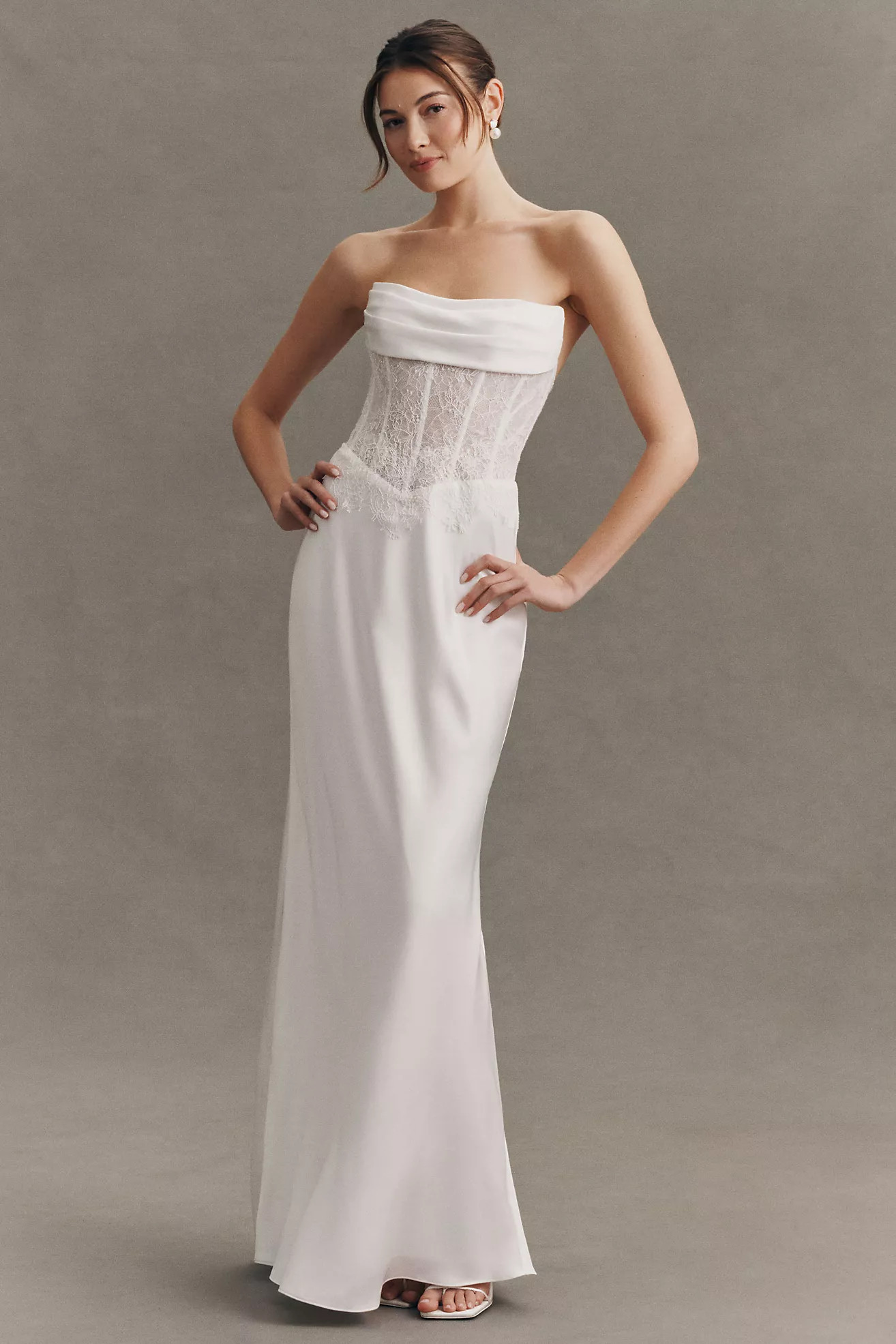 Exclusive: Jenny Yoo Danica Strapless Corset Maxi Dress | Anthropologie (US)