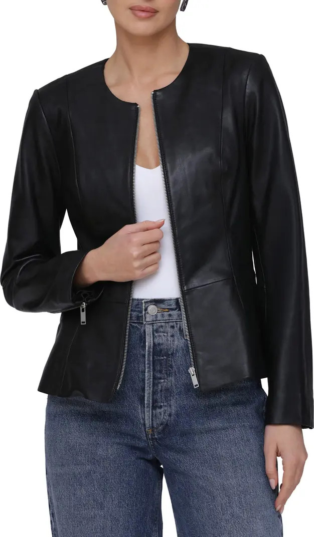 Bagatelle Peplum Leather Jacket | Nordstrom | Nordstrom