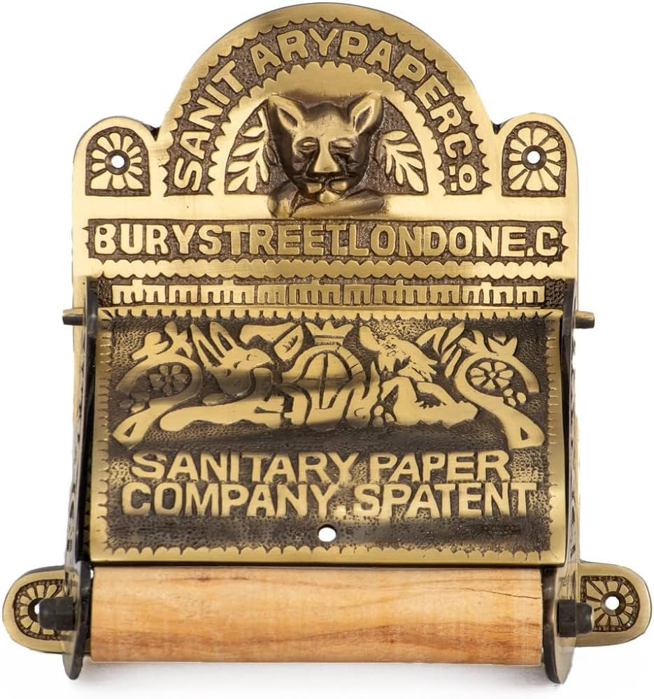 Renovators Supply Brass Toilet Paper Holder - Antique Wall Mount Toilet Paper Holder - Vintage To... | Amazon (US)