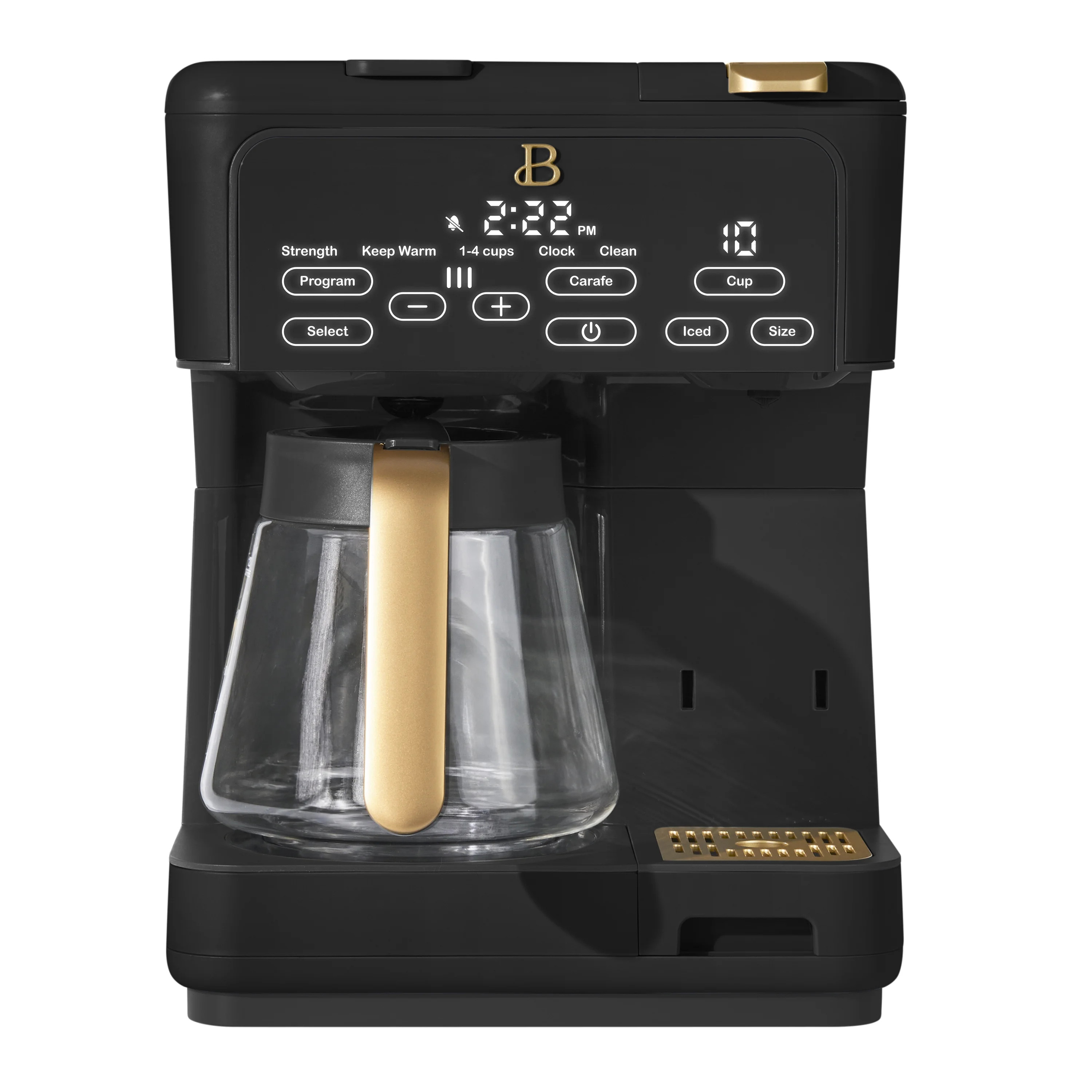 Beautiful Multi-Brew Coffee Maker, 12-Cup and Single-Serve Coffee Machine, Black Sesame by Drew B... | Walmart (US)