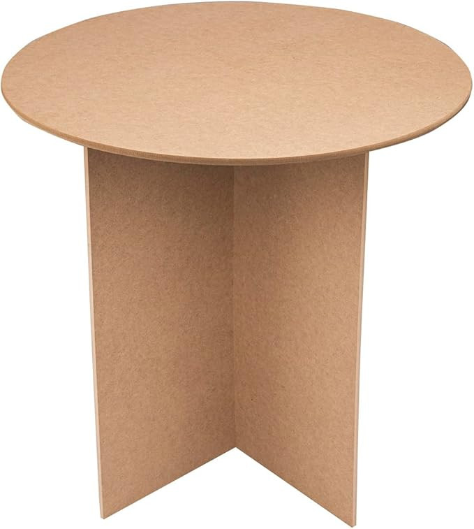 30 Inch Round Wood Display Table - 250 Pound Weight Capacity - Medium Density Fiberboard - Compat... | Amazon (US)