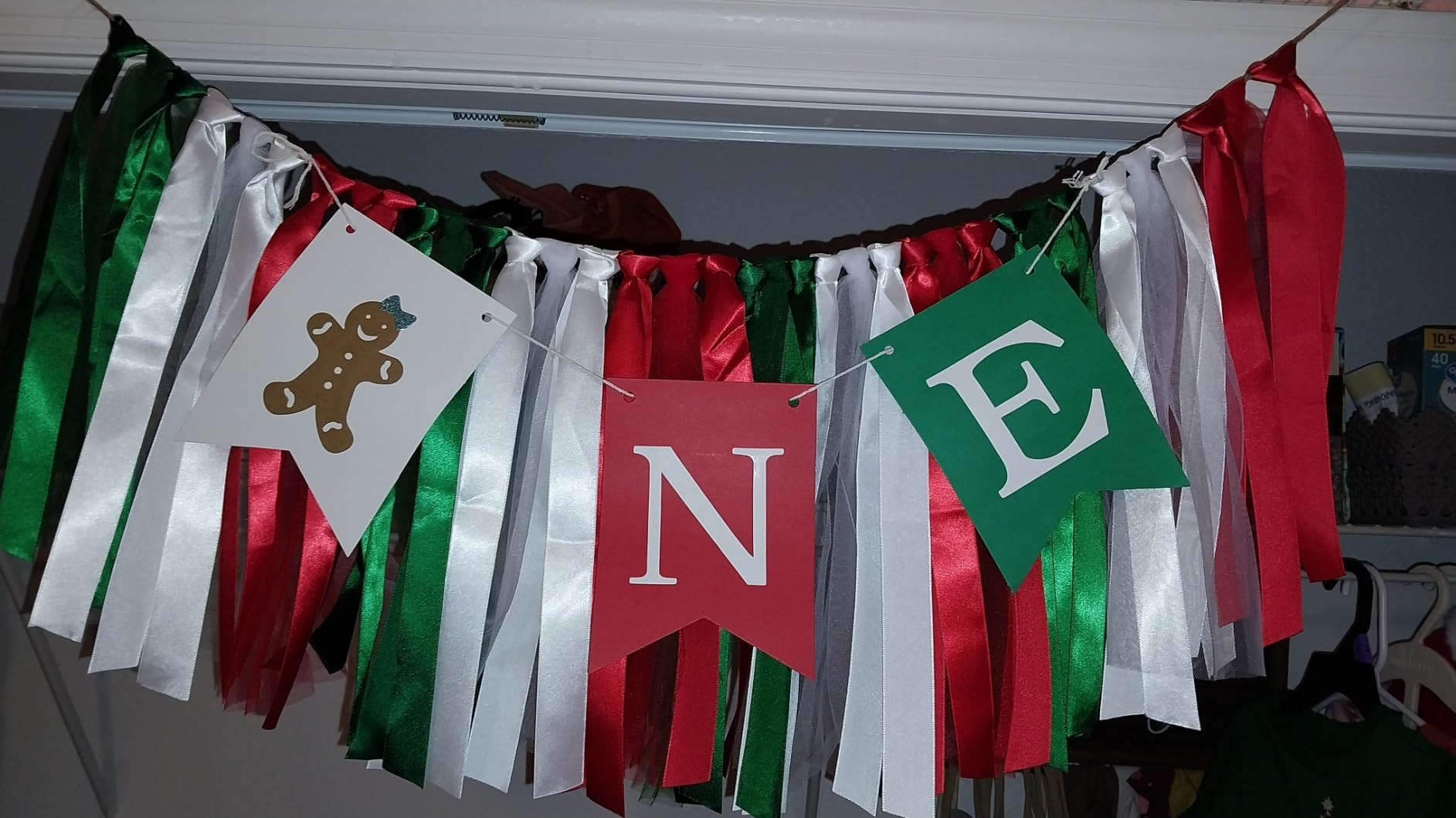 Gingerbread Christmas Highchair Banner - Sweet One Winter Onederland High Chair Banner, Gingerbre... | Amazon (US)