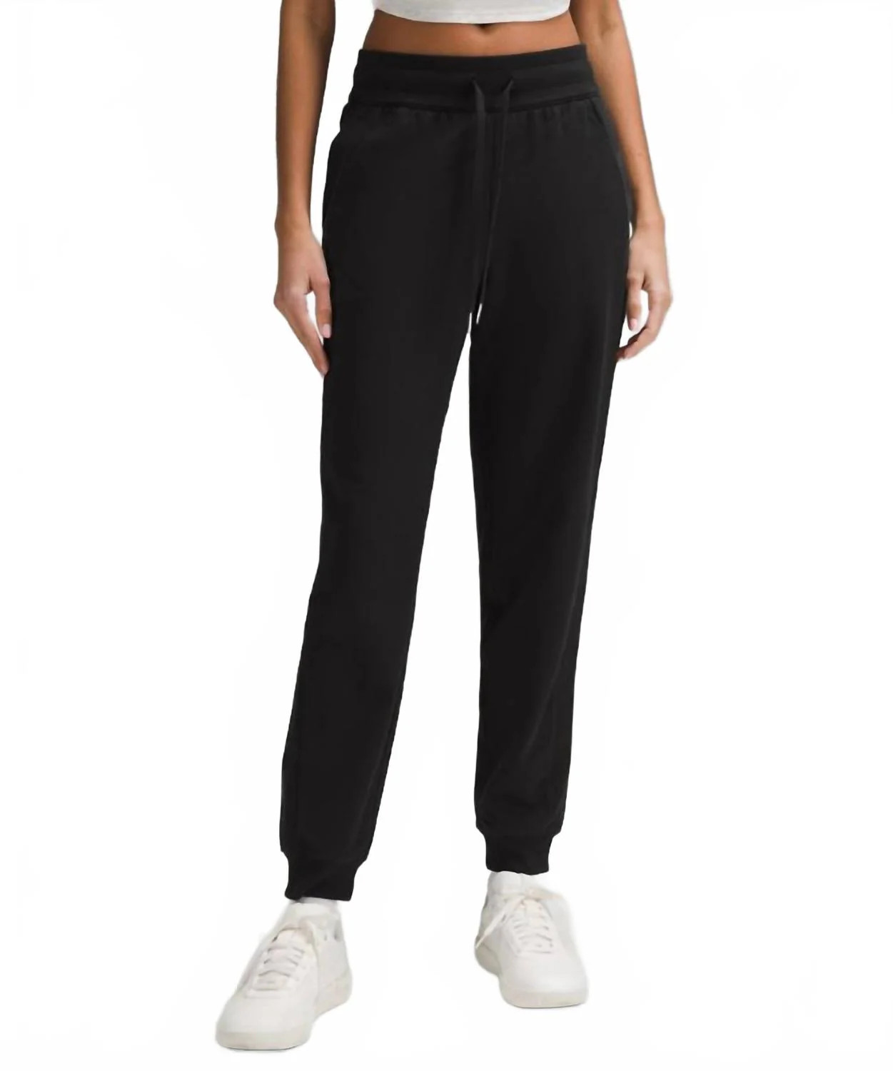Women's Scuba High Rise Jogger In Black | Shop Simon