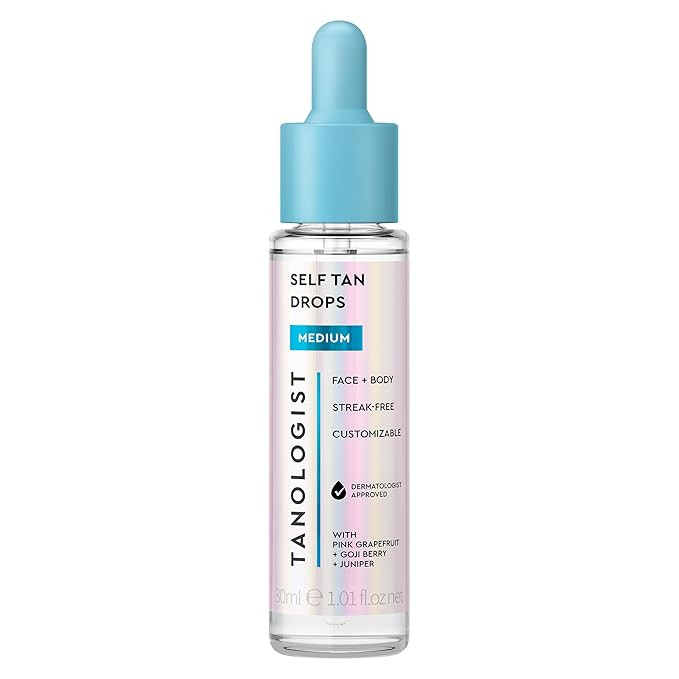 Tanologist Medium Self Tan Drops, Streak-Free Body & Face Tanning Drops, No Fake Tan Smell, For M... | Amazon (US)