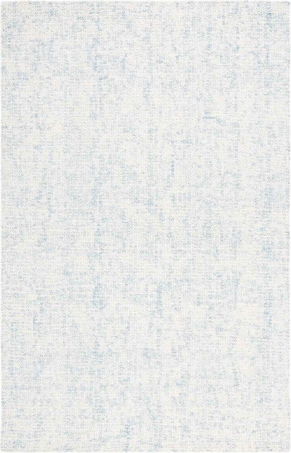 SAFAVIEH Abstract Collection Area Rug - 4' x 6', Light Blue & Ivory, Handmade Wool, Ideal for Hig... | Amazon (US)