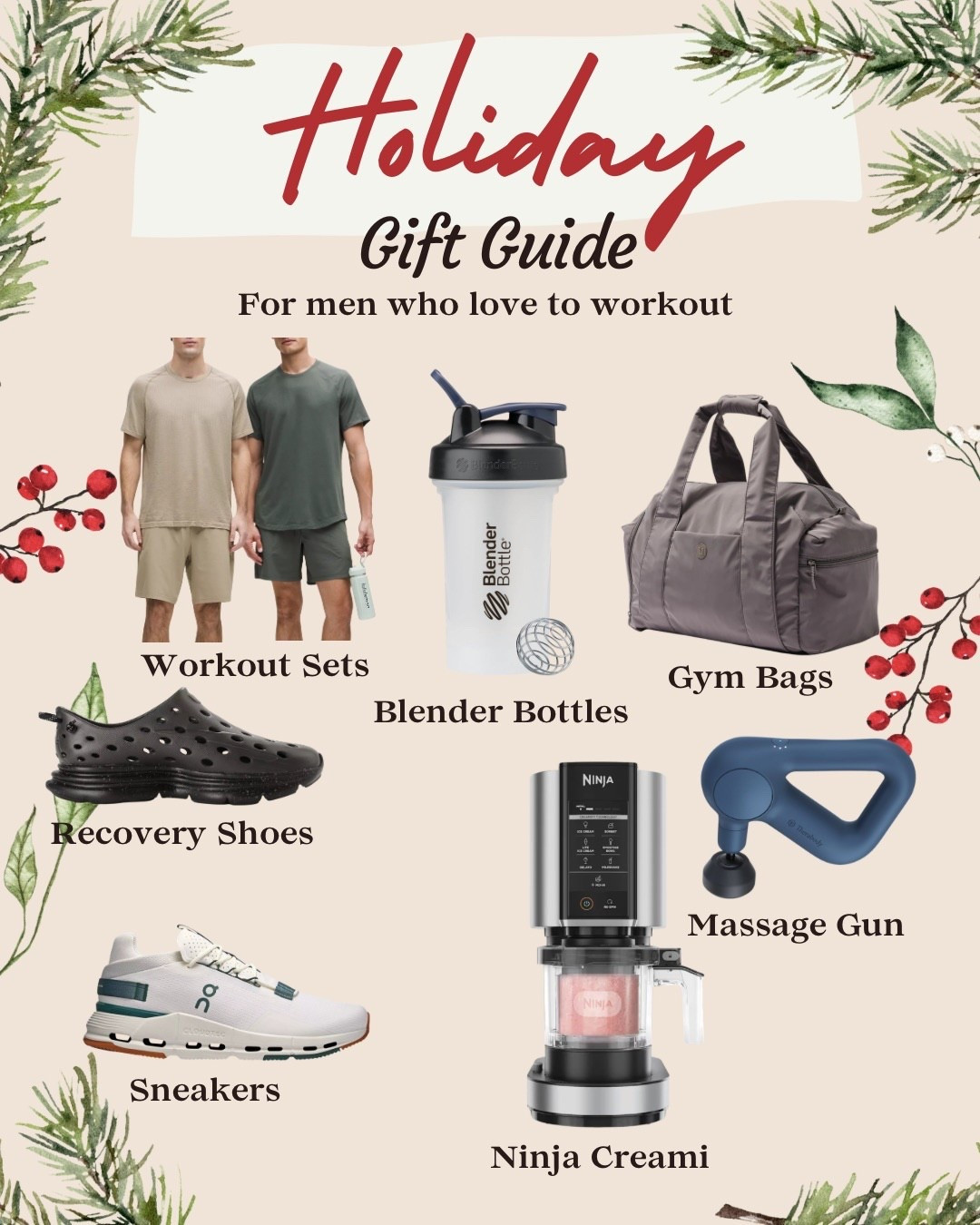 Gift guide for guys who like to workout 🏋️ 

#LTKHoliday #LTKGiftGuide #LTKfitnessgoals