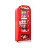 Coca-Cola Exclusive New Retro Vending Machine Style 10 Can Mini Fridge, 12V DC/110V AC with tall win | Amazon (US)
