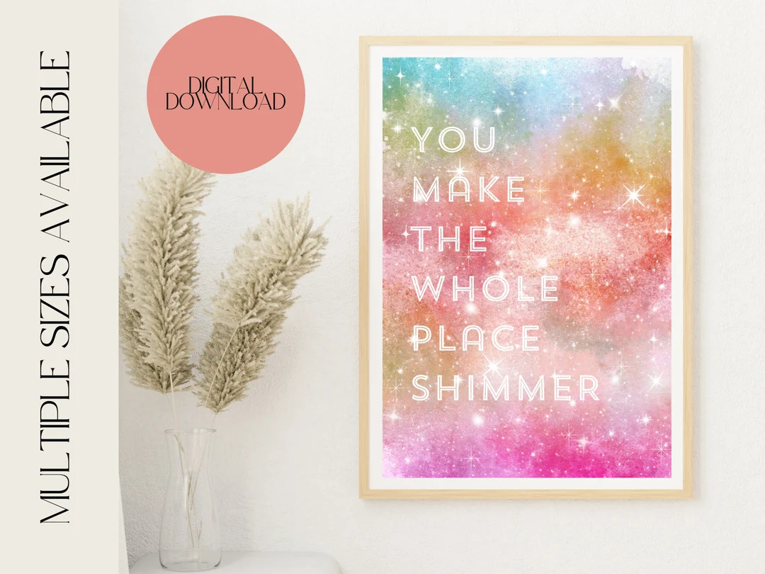 You Make the Whole Place Shimmer | Bejeweled | Midnights | Taylor Swift Poster | Taylor Swift Pri... | Etsy (US)