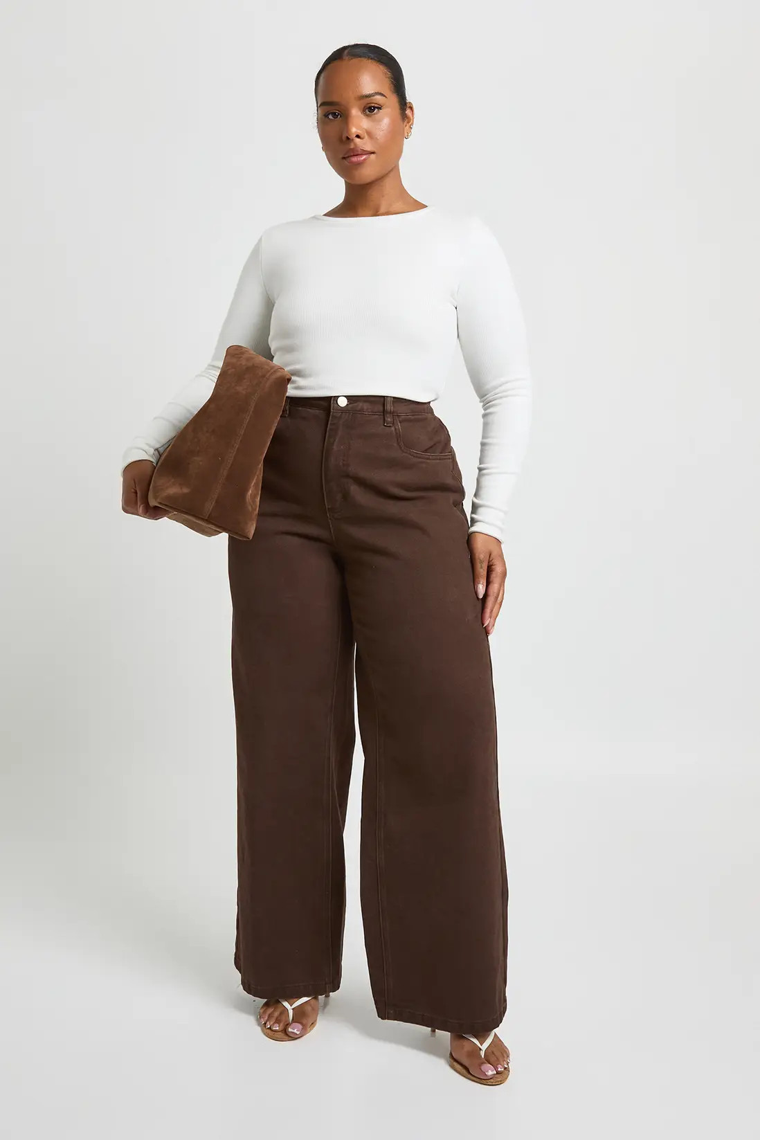 Plus Washed Straight Leg Jean | boohoo (US & Canada)