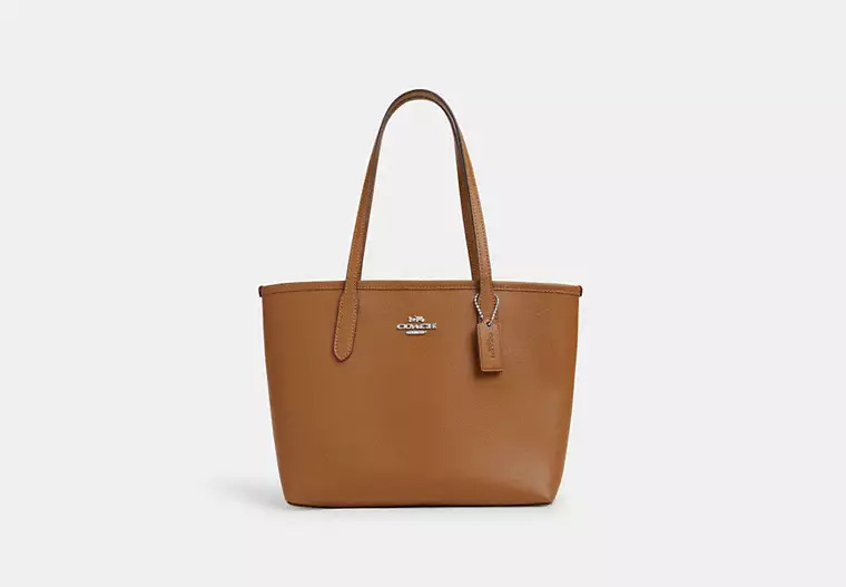 Coach Outlet Small City Tote Bag - Brown | Coach Outlet US