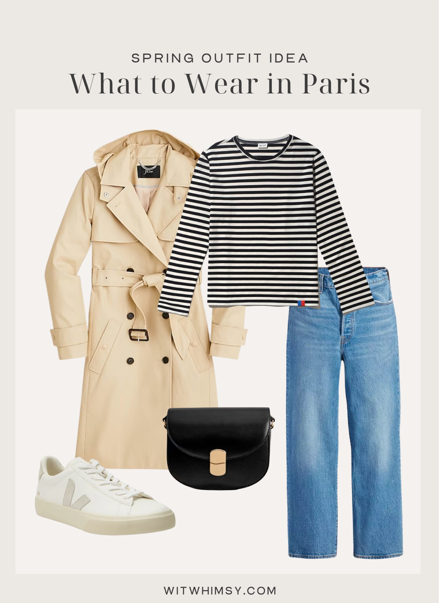 What to wear in Paris in the spring — trench coat, striped tee, and sneakers 

#LTKSeasonal #LTKTravel #LTKStyleTip