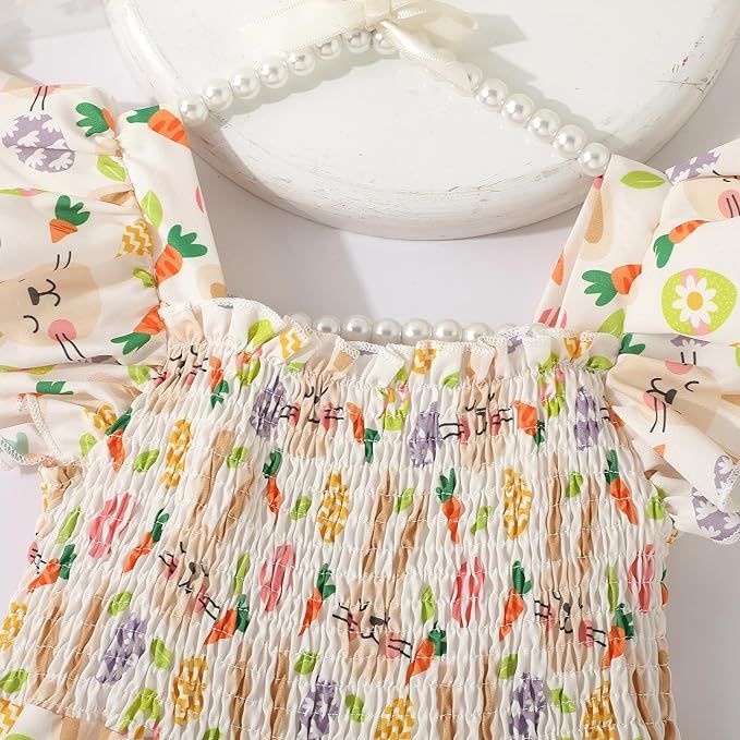 Girls Summer Dress Baby Girl Dinosaur Sundress Ruffle Halter Sleeveless Swing Twirly Dress Casual... | Amazon (US)