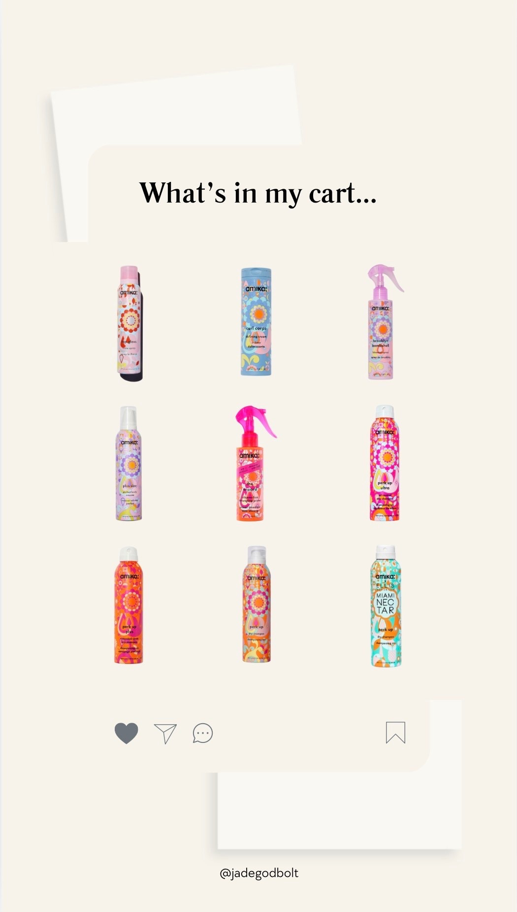 What’s in my cart - Amika round up! 

Hair spray, hair volume, frizz free

#LTKgrwm #LTKselfcare #LTKBeauty
