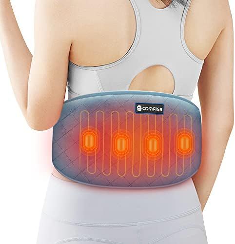 Amazon.com: Comfier Heating Pad with Massager, Heated Waist Massage Belt for Back Pain with 2 Hea... | Amazon (US)
