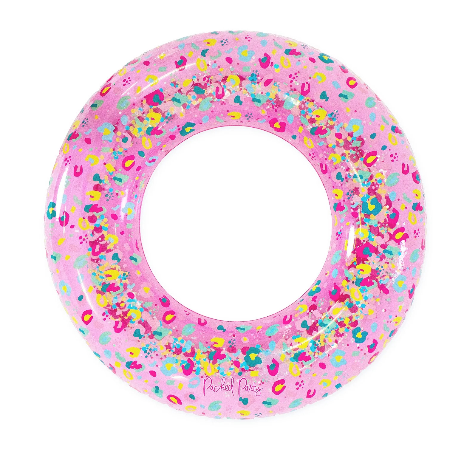 Packed Party Luxe 37” Confetti Pink Inflatable Pool Float for Females Age Group 14 Years+ - Wal... | Walmart (US)