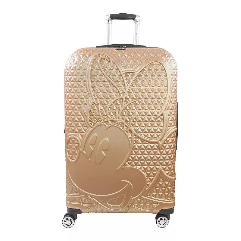 Disney's Minnie Mouse Textured Hardside Spinner Luggage by ful, Brown | Kohl's