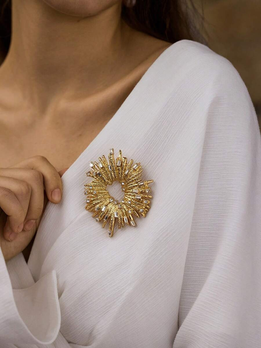 Opalesca Women Brooch, Lapel Pin & Scarf Ring,Outfits,Old Money,Beaded,Wedding/Bridal Accessories... | SHEIN