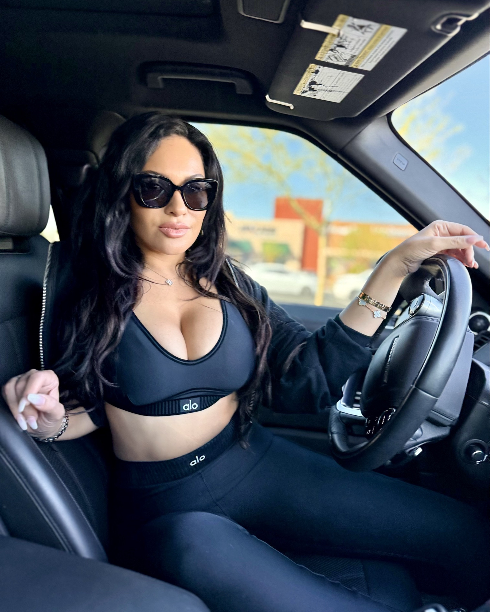 Effortless days start with black-on-black everything. My go-to ALO set for errands, coffee runs, or a quick drive with the music up. Comfy but pulled together. 🖤 #AloYoga #AloOutfit #LTKActive #LTKfit #LTKTravel #LTKStyle #LTKEveryday  #AthleisureStyle #BlackOnBlack


#LTKStyleTip #LTKTravel #LTKActive