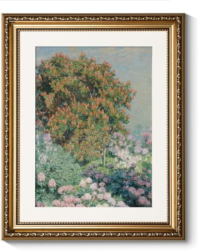 ARPEOTCY Vintage Gold Framed Wall Art, Nature Flower Garden Retro Paintings, Canvas Prints Artwor... | Amazon (US)