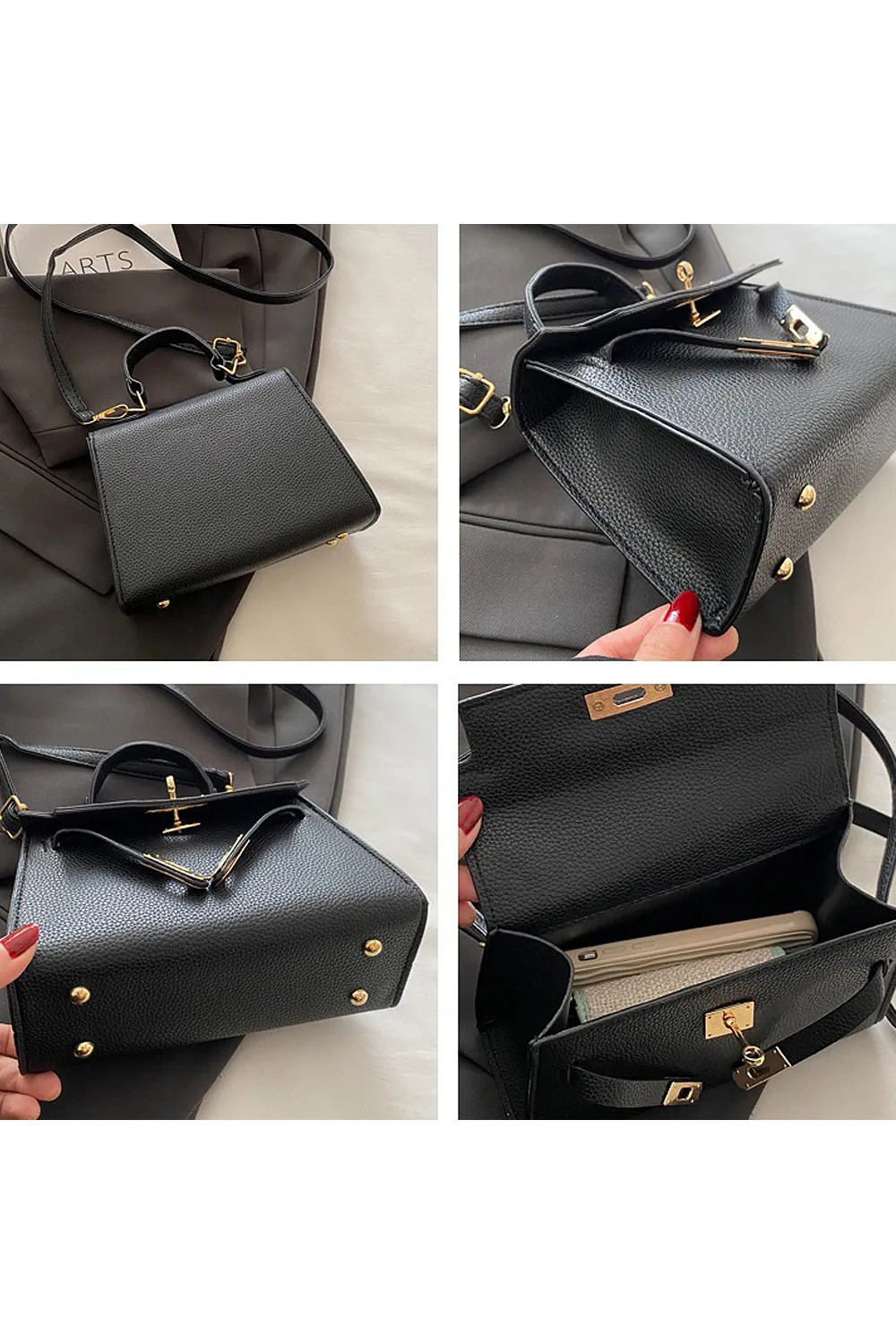 Black XY London 'Catherine' Women's Small Crossbody Shoulder Handbag | Debenhams | Debenhams UK