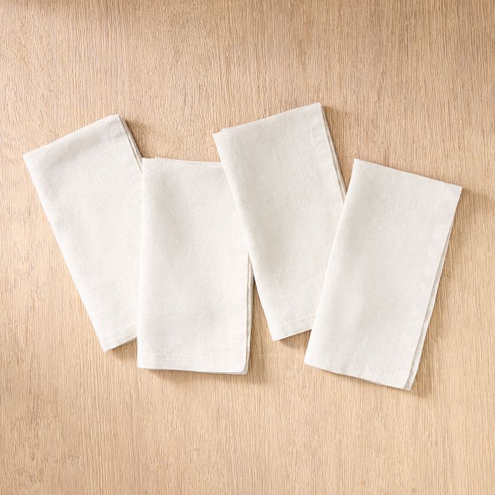 European Flax Linen 20" x 20" Napkin Set | West Elm (US)