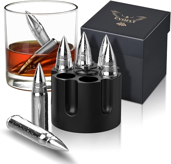 Gifts for Men Dad, Christmas Stocking Stuffers, Whiskey Stones Bullet, Unique Birthday Gifts Idea... | Amazon (US)