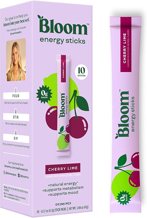 Bloom Nutrition Energy Drink Powder Packets, Sugar Free Energy Drink Mix with L-Theanine, B Vitam... | Amazon (US)