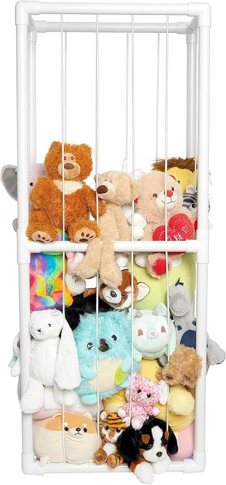 Lilly's Love Stuffed Animal Plushie Playhouse - Standing Storage Organizer Display | Made from Fu... | Amazon (US)