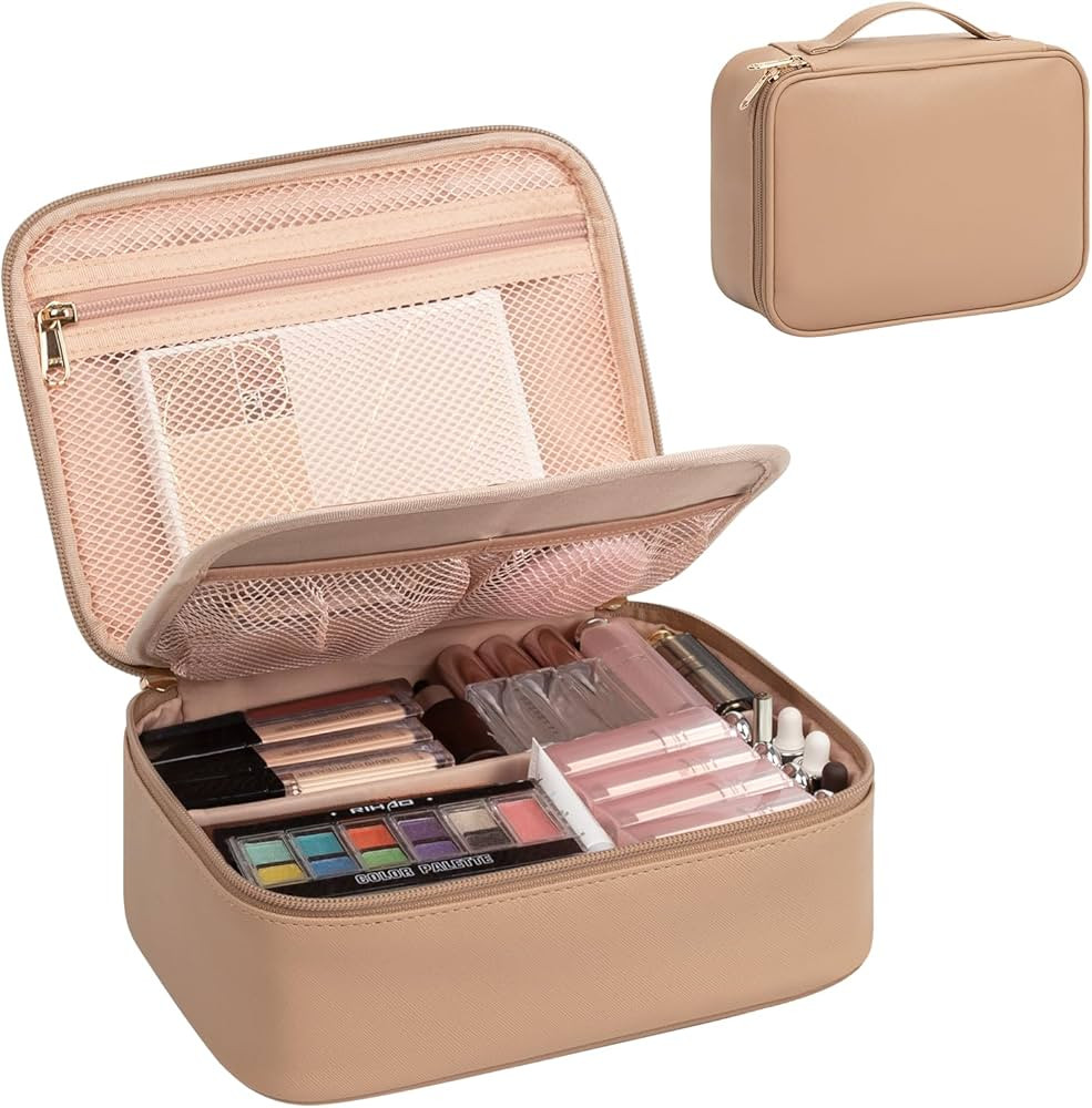 OCHEAL Makeup Bag, Cute Makeup Organizer Bag Potable Make up Bag for Toiletry Cosmetics Accessori... | Amazon (US)