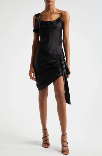 Cinq à Sept Asymmetric Side Drape Silk Minidress | Nordstromrack | Nordstrom Rack