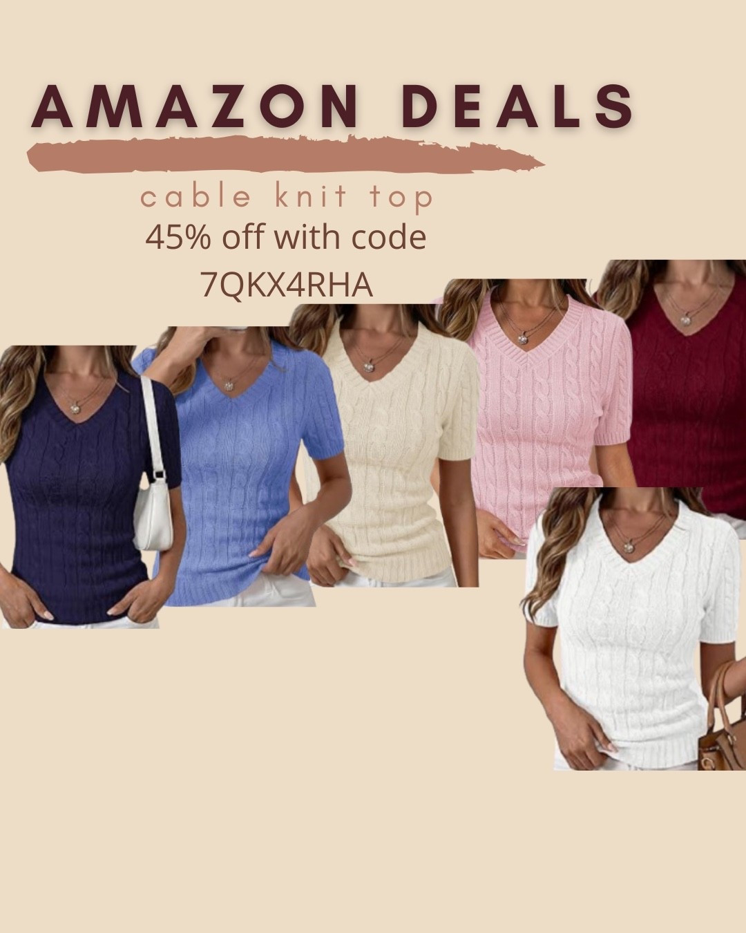$15 ends 6/8

Amazon fashion 
Amazon deals 
Cable knit sweater

#LTKSaleAlert