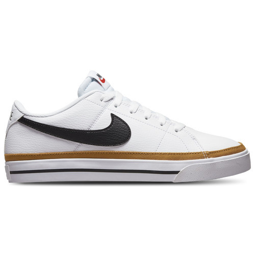 Nike Womens Nike Court Legacy Low - Womens Basketball Shoes White/Black/Desert Orchre Size 09.5 | Foot Locker (US)