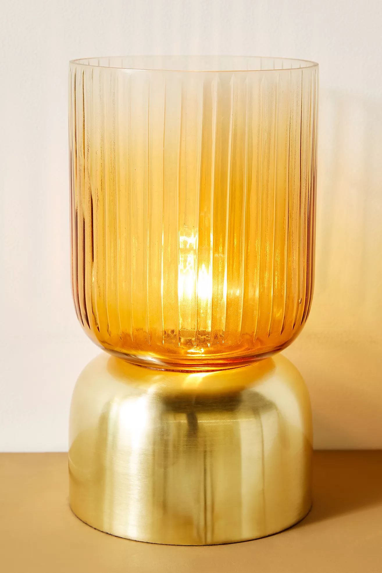 Uma Fluted Glass Lamp | Anthropologie (US)