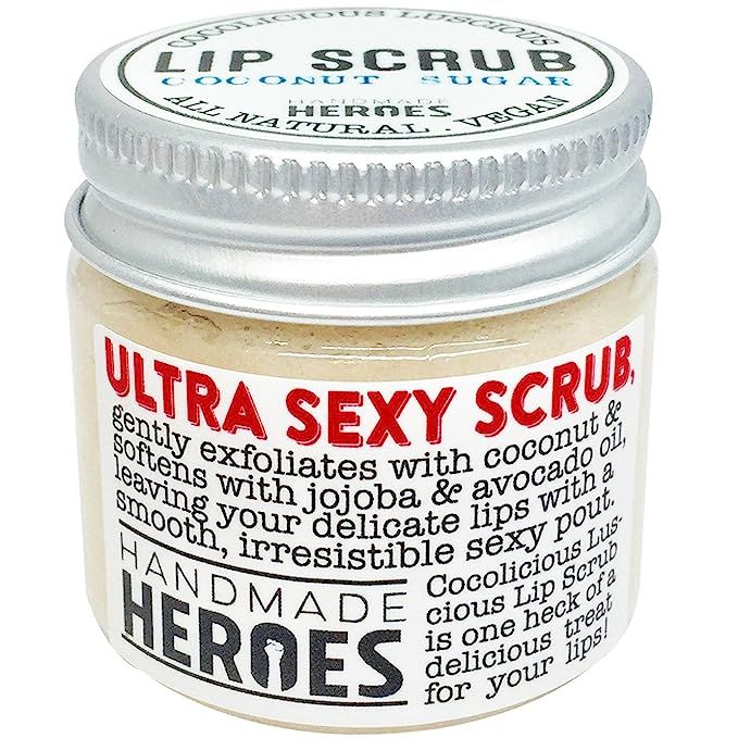 All Natural, Vegan Coconut Lip Scrub - Gentle Exfoliation, Lip Polish & Lip Exfoliator, 1.23oz | Amazon (US)