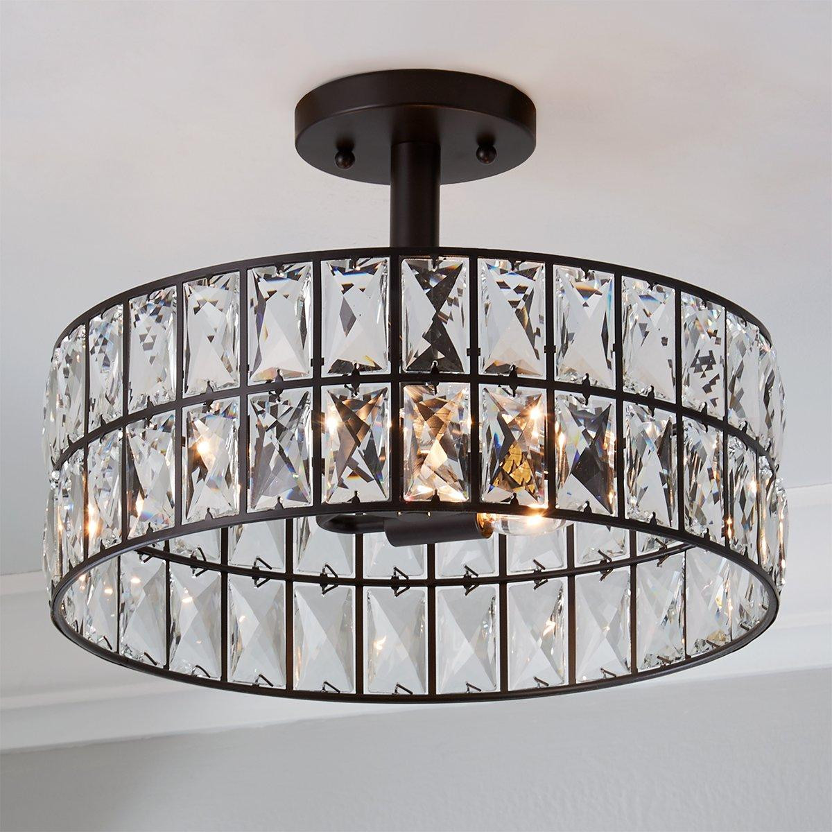 Glinting Glam Semi-Flush Ceiling Light | Shades of Light