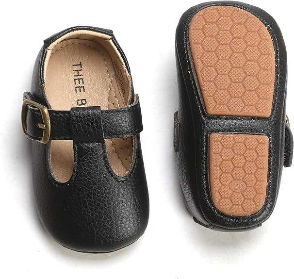 THEE BRON Infant Toddler Baby Soft Sole Leather Shoes for Girls Boys Walking Sneakers | Amazon (US)