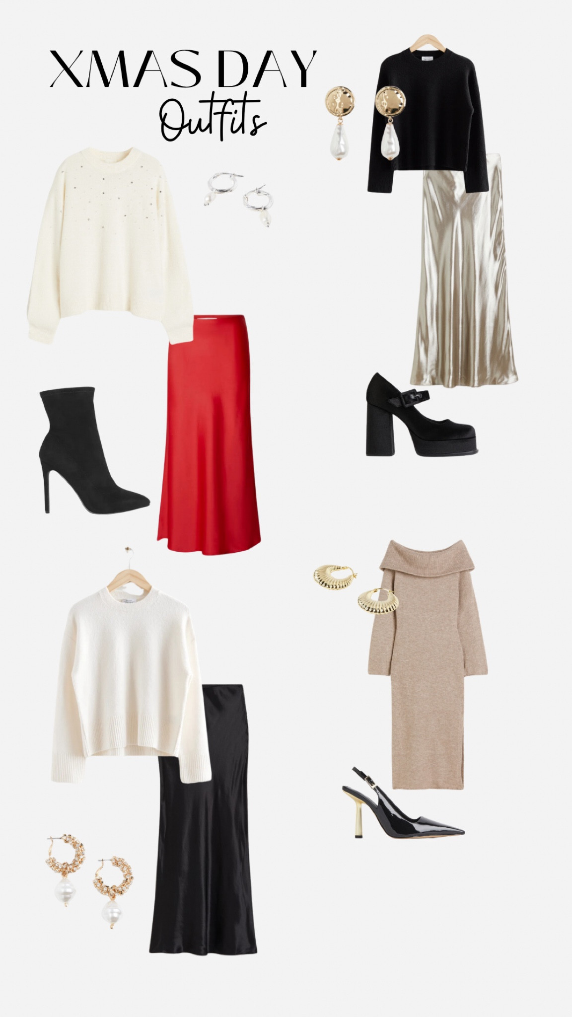 How to style a slip skirt on Christmas Day.
Mainly styled from H&M and my favourite jewellery shop OLIVER BONUS. 


#LTKHoliday #LTKparties #LTKSeasonal