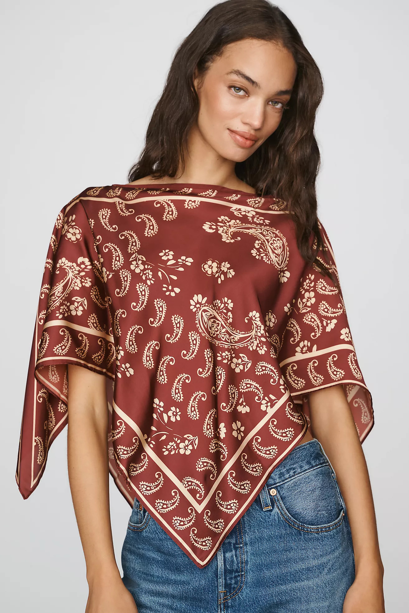 By Anthropologie Printed Scarf Poncho | Anthropologie (US)