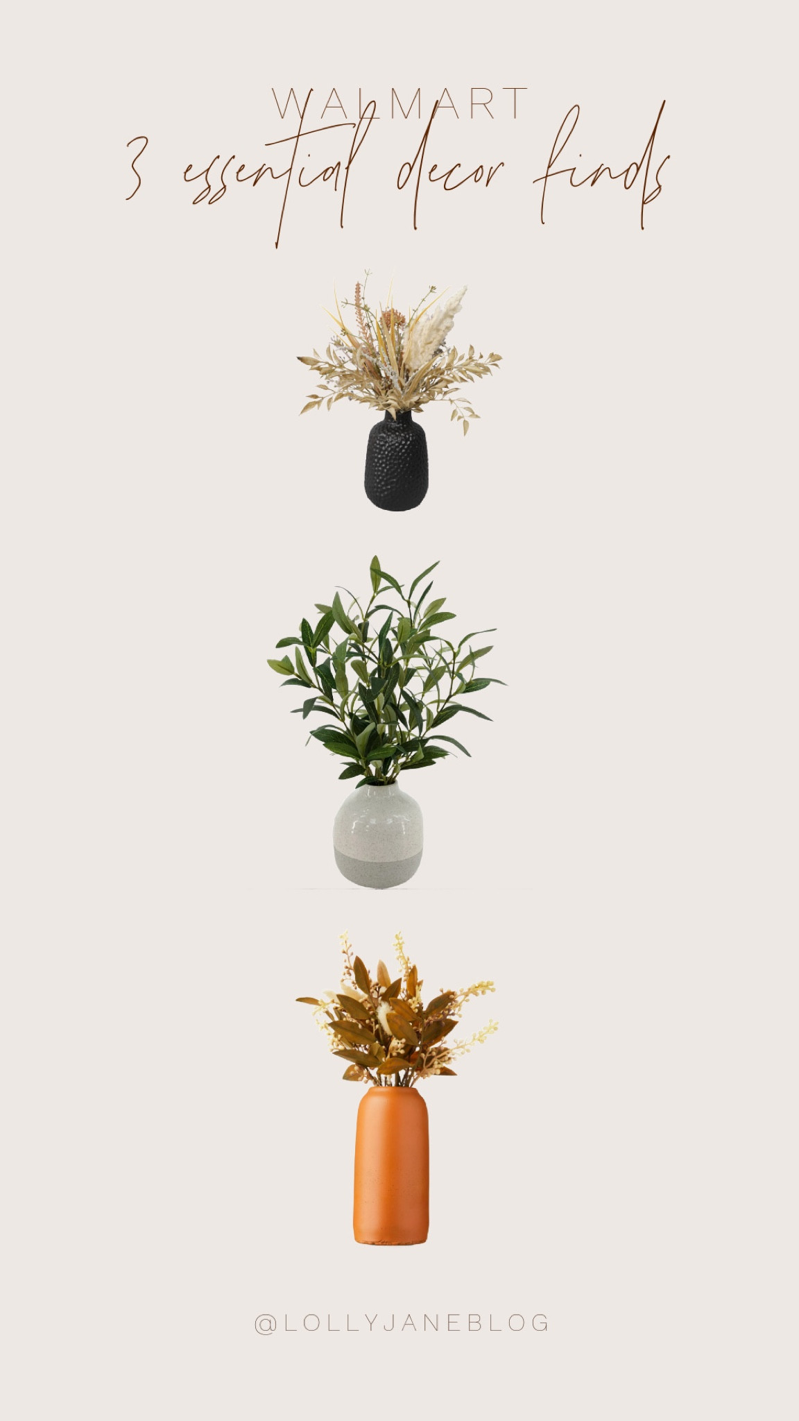 3 essential home decor finds from Walmart! 🤎 

🍂Fall in love with autumn all over again! These faux floral centerpieces are the perfect way to cozy up your space with vibrant fall colors and effortless charm. 🍁Whether you're hosting a dinner party or just want to add a touch of seasonal magic to your home, these beauties are a must-have this season. They’re cute, essential, and will stay fresh all fall long! 🧡 #FallDecor #AutumnVibes #HomeStyle

#LTKHome #LTKStyleTip #LTKFallSale