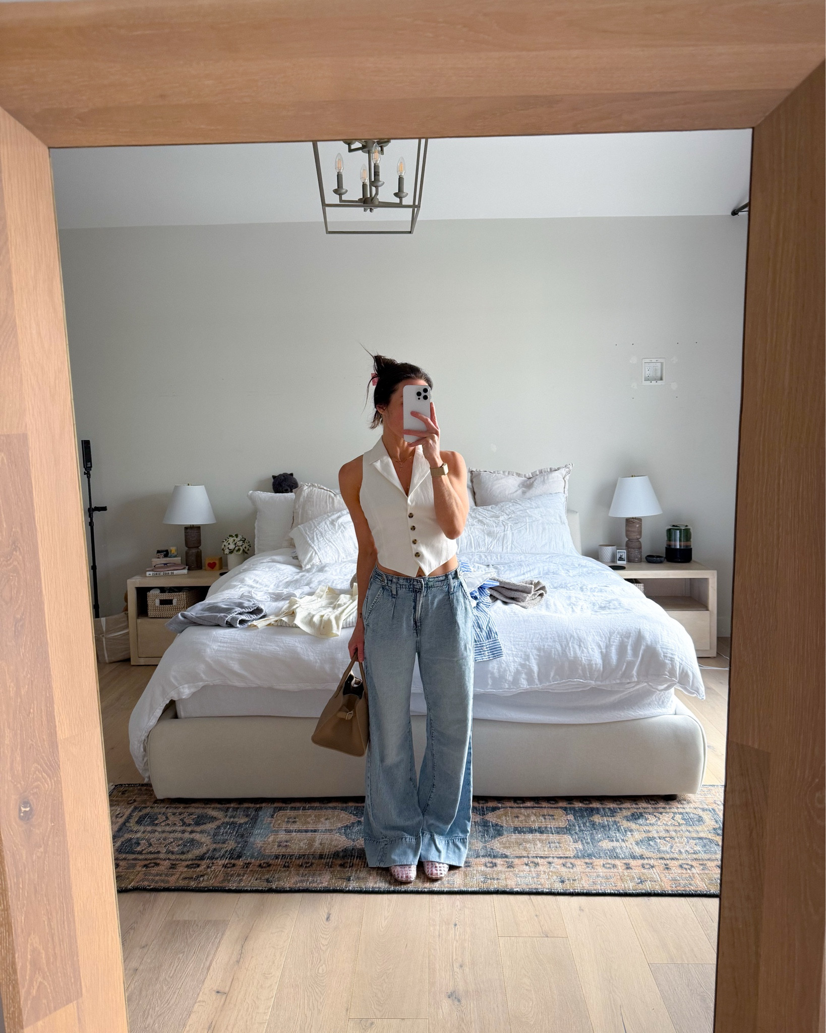 Summer denim that’s ULTRASOFT, clear jelly sandal shoes and linen vest 🤍👀

I love a linen vest for summer because it pairs with everythingggg. This exact linen vest was from Zara last year and is not on their site so I’ve linked similar. 

#LTKdenim #LTKshoes #LTKsandals 

#LTKShoeCrush #LTKSummerEdit #LTKStyleTip