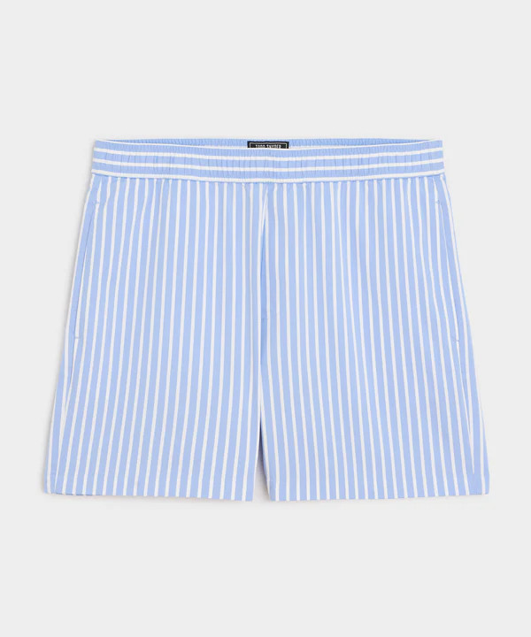 5" Striped Poplin Short | Todd Snyder