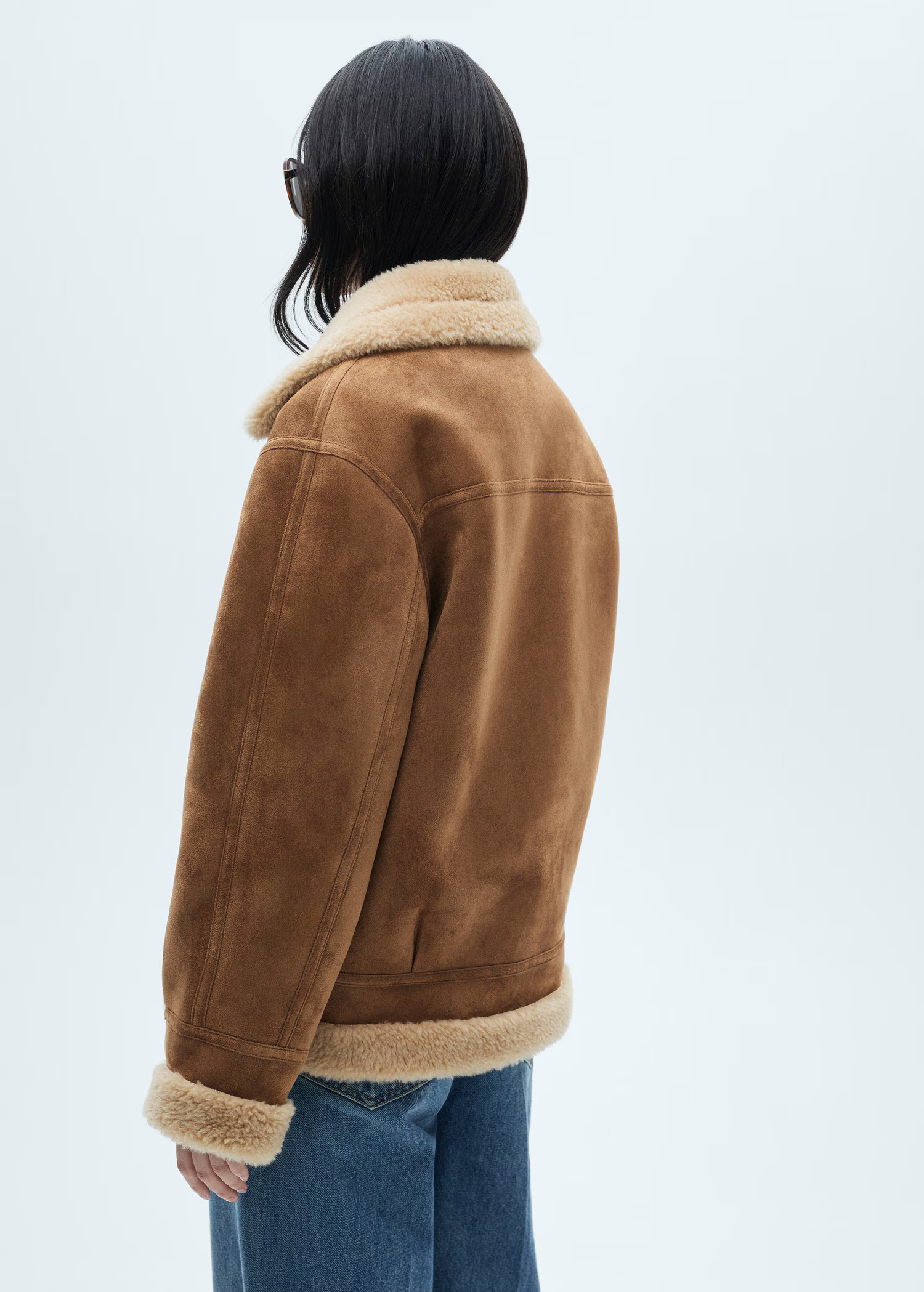 Jacket with shearling-effect lining | Mango (US/MX/AU)
