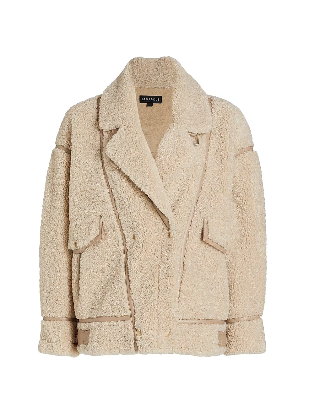 Badu Faux Sherpa Biker Jacket | Saks Fifth Avenue