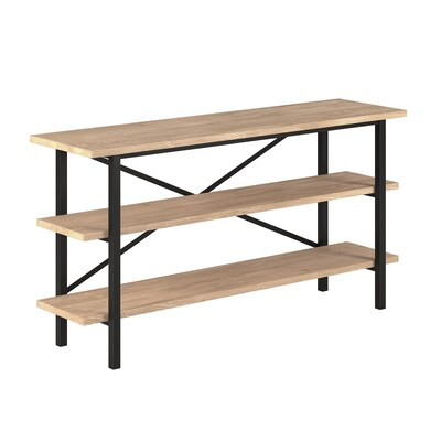 Hailey Home Holloway Modern/Contemporary White Oak TV Stand (Accommodates TVs up to 60-in) | Lowe's