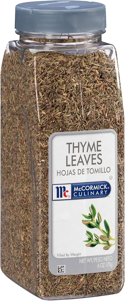McCormick Culinary Thyme Leaves, 6 oz - One 6 Ounce Container of Dried Thyme Leaves, Perfect for ... | Amazon (US)