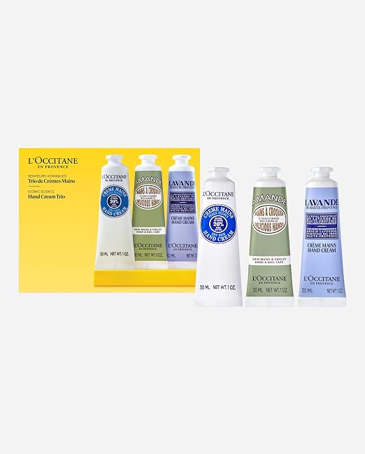 L'Occitane Hand Cream Classics 3-Piece Gift Set, Travel-Sized, Vegan Care | Amazon (US)