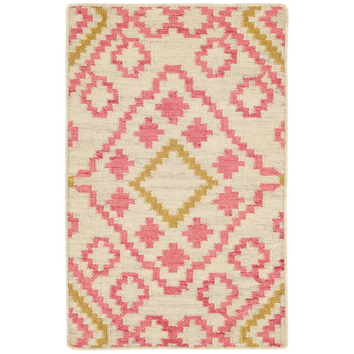 Jelly Roll Fuchsia Woven Wool Rug | Dash &amp; Albert | Annie Selke