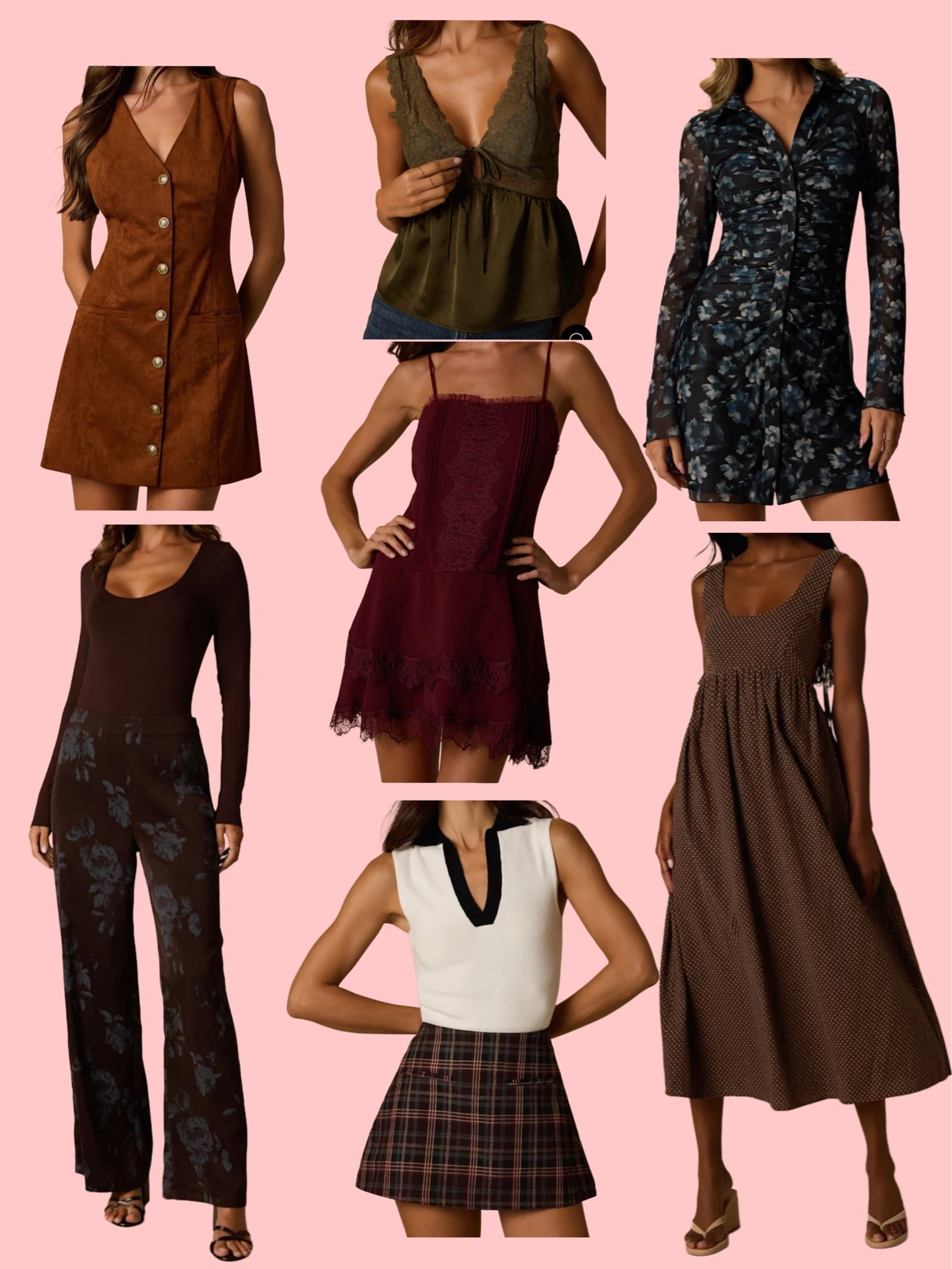 New fall styles! Loving the burgundy dress and deep autumn colors!

#LTKgrwm #LTKootd #LTKSeasonal